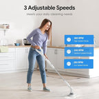 Electric Spin Scrubber, 2026 New Cordless Cleaning Brush, Shower Cleaning Brush with 7 Replaceable Brush Heads, Power Scrubber 3 Adjustable Speeds, Detachable Long Handle & IPX7 Waterproof
