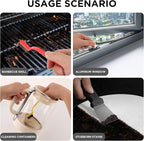 Crevice Cleaning Brush, ByAnciel Pack of 8 Multi-Purpose Brush Tool, Stiff Bristle Crevice Brush for Home Use Bathroom Tile Kitchen Practical and Durable Easy to Clean