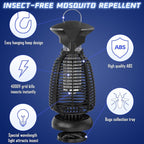 Bug Zapper Outdoor for Mosquito Flies - Electric 4000V Powerful Bug Zappers Indoor Waterproof Insect Killer Trap Lamp with LED Light for Patio Backyard Porch Garage & Home