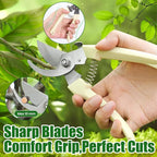 Pruning Shears, Sharp Stainless Steel Garden Shears, Bypass Garden Scissors & Clippers for Branch Trimming, Garden Clippers for Plants, Flowers, Fruit Trees, Gardening Gifts for Women&Men