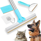Carpet Rake for Pet Hair Removal, 54-Inch Adjustable Handle, Aluminum Alloy Deep Cleaner, Reusable Cat & Dog Hair Remover for Couches, Rugs, Mats, Fabric Furniture