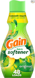 Gain Liquid Fabric Softener, Original Scent, 35 FL OZ LIQ., 48 Loads, Smooth Touch - softness you can feel