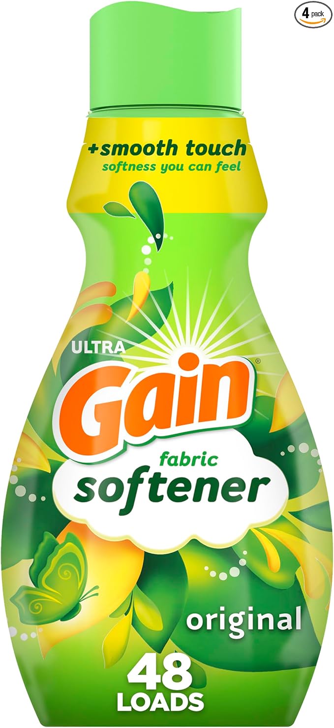 Gain Fabric Softener, Original, 35 fl oz (4 Pack)
