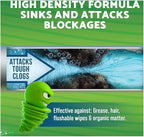 Green Gobbler Ultimate Main Drain Opener | Drain cleaner Hair Clog Remover | Works On Main Lines, Sinks, Tubs, Toilets, Showers, Kitchen Sinks | 64 fl. oz.