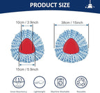 2 Pack Mop Head Replacement Compatiable with Oceda EasyWring,Mops Refill Replace Head for EasyWring Spin Mop 1 Tank Systerm - Microfiber, Easy to Replace,Deep Floor Cleaning and Machine Washable
