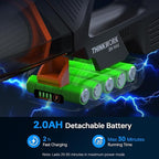 THINKWORK 20V Car Vacuum & Air Compressor, Dual Function High Power Handheld Cordless Vacuum with 18000pa Suction Power for Car Cleaning, Household Dust Removal, Inflation