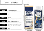 Concrete Remover Cleaner, Fast Acting No Damaging, 237ml Dried Concrete, Heavy Duty Liquid Solution, Outdoor Indoor Construction Sidewalk Patio Garage Floor Wall Tool Brick Maintenance