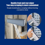 Squeegee for Window Cleaning with Spray,Window Washing Kit with Extension Pole,Double Sided and Long Handle Window Cleaner Tool for Car and Home with - 14 Inches - 3pcs Rags