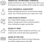 Clean Revolution SuperCharged All Purpose Cleaner Refill with Smart Probiotic + Enzyme Complex, Multi-Surface Kitchen Bathroom & Floor Cleaner, Lily & Green Tea, 18 oz (Pack of 1)