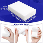 20 Pack Magic Cleaning Sponge Erasers, Non-Scratch Melamine Sponge Bulk Multi-Surface Cleaner Melamine Foam Cleaning Scrubber Pad Sponges for Household Wall Shoes Bathtub Door Shower Bathroom Kitchen