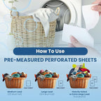 Bundle: Laundry Detergent Sheets & 3-in-1 Laundry Detergent, Fabric Softener, Color Catcher Sheets, Plastic Jug-Free, Easy-to-Use, Eco-Friendly, Laundry Washing Concentrated Liquidless Laundry Soap