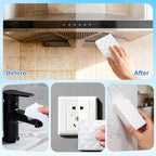 Magic Sponges Cleaning Eraser, 200 Pack 2X Density Stronger Melamine Sponge Foam Pads, Multi-Functional Household Cleaner Dish Sponge, Cleaning Supplies for Kitchen, Bathroom, Floor, Sink,Wall Cleaner