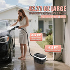 2500W Handheld Steam Cleaner,10 Accessories with 8 Adjustable Pressures for Tile/Grease/Carpet, 45oz Large Tank Chemical Free Cleaning, Portable Multi-Surface Steamer for Home Cars Kitchens (White)