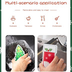 Cartoon Christmas Kitchen Sponges Reusable, Dish Sponge for Washing Dishes,Heavy Duty Scrub Sponge,Double-Side Design, Durable & Long-Lasting with Hign Density Sponge,4pack (Christmas sponges)