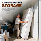 2 Pack Mattress Bags for Moving & Storage - 98" x 56" x 14'' for Twin/Full Size, Waterproof & Tear-Resistant, 2.0 MIL Heavy Duty Mattress Cover Moving Supplies