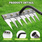 Detachable Gardening Hand Weeder Tool, Manual Weeder Claw Remover, Weed Puller Rake, Detachable Garden Hand Weeder Tool, Effective Uprooting for Lawn Garden Yard Vegetable Backyard Farm (6 Tines)