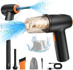 Handheld Car Vacuum Cleaner Cordless, 9000Pa Vacuum and Air Duster, Mini Car Vacuum Portable Cordless with 6000mAh Battery, 3 Filters, Storage Bag - Ideal for Home, Office