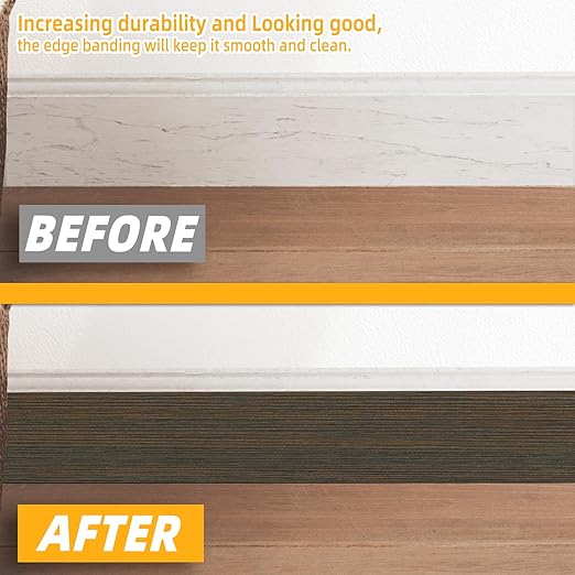 GSCIT Club Wood Grain Repair Tape, 24 inch X 15ft Self Adhesive Brown Walnut Grain Repair Patch for Tables, Chairs, Baseboards, Doors, Windows, Floors, Handicraft DIY.