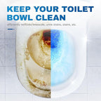 Vacplus Toilet Bowl Cleaners - 6 Pack, Krazy Clean Automatic Long-Lasting Toilet Cleaner Bottles, Easy-to-Use & Powerful Cleaning