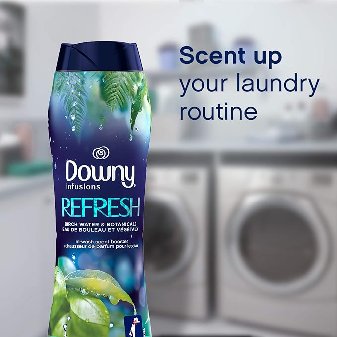 Downy Infusions Laundry Scent Booster Beads for Washer, Refresh, Birch Water & Botanicals, 20.1 oz