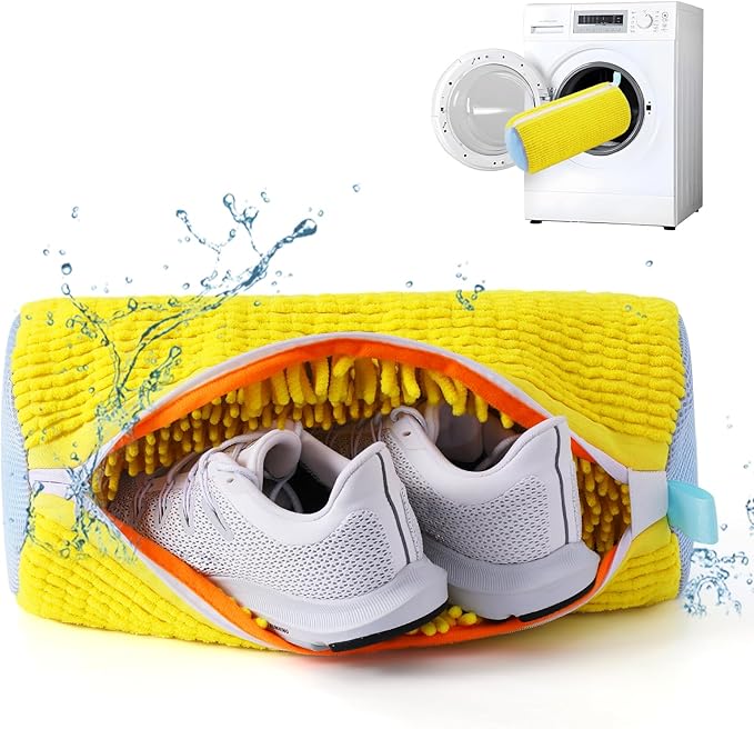 Shoe Washing Machine Bag,Shoe Laundry Bags for Sneakers, Reusable Shoe Cleaning Bag for All Shoe Sizes