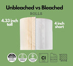 48 Bulk Premium Unbleached Bamboo Toilet Paper, 3-Ply, 300 Sheets, Plant-Based, PFAS-Free, FSC Certified, Chlorine-Free, Plastic-Free, BPA-Free Toilet Tissue (48)