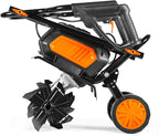 Wen 20V Max Cordless 14-Inch Brushless Electric Tiller with Two 4.0 Ah Batteries and Dual-Port Charger (20724)