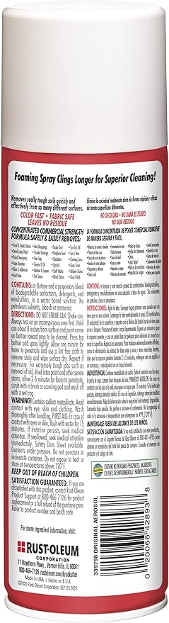 Krud Kutter 339798 Original Concentrated Cleaner/Degreaser Stain Remover Aerosol, 20 oz