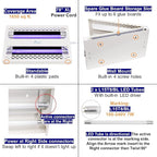 Awoco 11W 100V-240V LED Wall Mount or Table Standing Sticky Fly Trap Lamp for Capturing Flies, Mosquitoes, Moths and Flying Insect (Fly Trap)