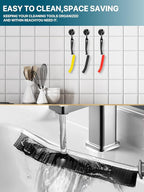 6 Pcs Crevice Cleaning Brush Set, Household Hard Bristle Crevice Cleaning Brush, Crevice Cleaning Tool for Sink,Faucets，Grout,Bathroom,Corner, Baseboard,Gas Stove and Tiles KOSPRIE