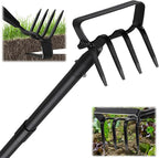 Garden Hoe Weeding Tool, Heavy Duty 73" Long Handle Stirrup Hoe Cultivator, 2 in 1 Action Scuffle Hula Push Pull Hoe Manual Weeder for Gardening Landscaping Loosening Soil Removing Grass