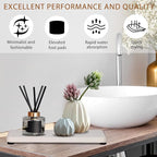 4PCS Water Absorbing Stone Tray, Quick Drying Diatomite Stone Sink Tray, Water Absorbent Stone Coasters for Bathroom Counter, Kitchen Soap Dish Holders Toothbrush Holders in Modern Home