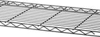 Whitmor 1 Tier Shelving Units, Wire Rack Storage Organizer, 30" L x 14" W x 15" H, Black