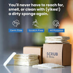 Scrub & Throw Natural Loofah Sponges, Multipurpose Dish Sponges, Non-Scratch Kitchen Sponges, (Pack of 90) for Cleaning Kitchen, Bathroom, and Household