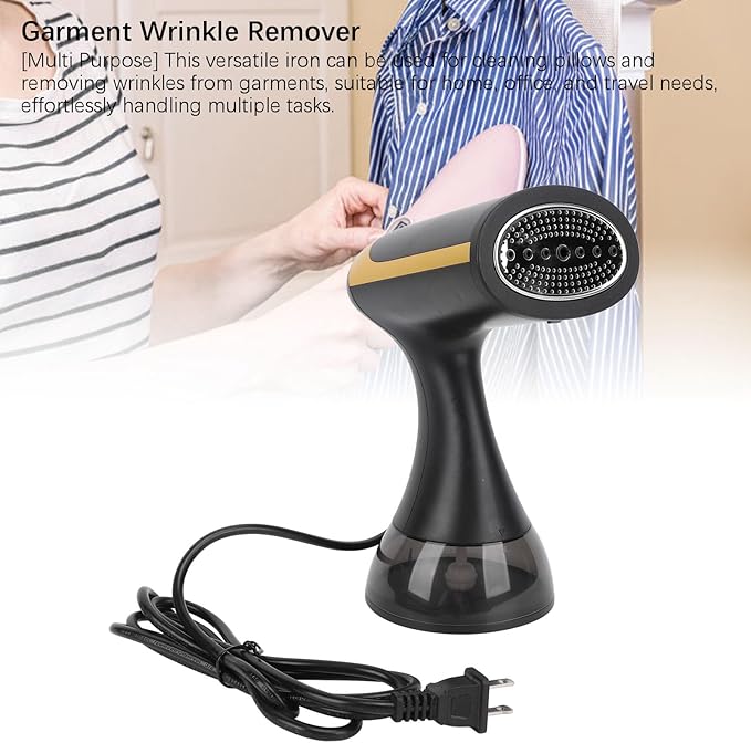 Steamer for Clothes, Portable Handheld Steam Iron with 300ml Big Capacity, Fast Heat Up, 1500W Garment Wrinkles Remover, Small Steamer for Home Travel