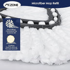 Microfiber Mop Head Refill for Ocedar Spin EasyWring Mop Replacement Head (pack of 3)