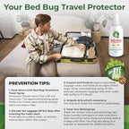 Say Bye Bugs Bed Bug Spray Travel Size- Non-Toxic and Kills on Contact. Stain & Odor Free Bed Bug Spray. New Formula for Getting Rid of Bed Bugs Permanently (2 oz) TSA Approved Size-Travel Must Haves