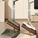2pcs Double Clamp Broom and Dustpan Connector Set, Secure Cleaning Pole Clamp Accessories for Household Sweeping Tools, Sturdy Dustpan Handle Clip for Home and Office Use