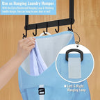 Laundry Bag Backpack, 125L Extra Large Travel with Shoulder Straps, Adjustable & Extendable Design, Laundry Hamper Bag with 3 Pockets for Laundromat, College, Travel, Camping (Light Blue)