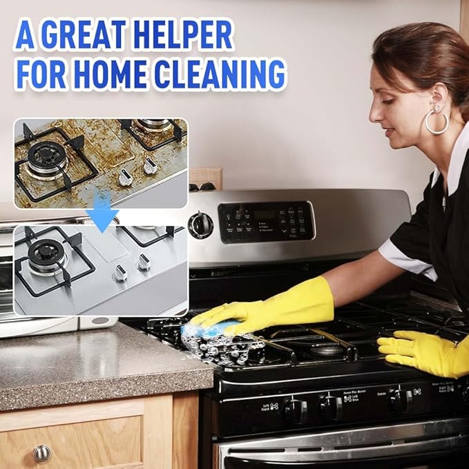 Multi-Purpose Powerful Cleaner for Kitchen, Upgrade Heavy Kitchen Grease Remover, 3 In 1 Coconut Oil Natural Cleanser for Faucets, Tiles, Oven & Stove Top (3)
