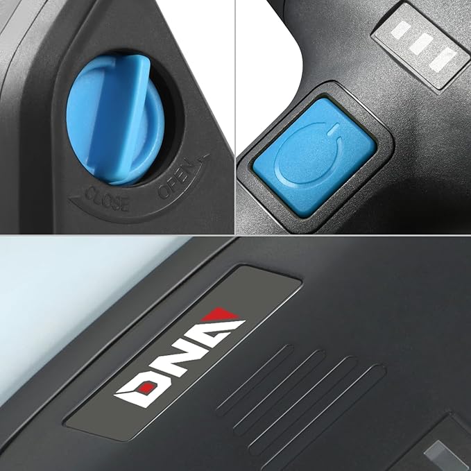 DNA MOTORING Cordless Electric Grill Cleaning Scrub Brush Rechargeable with Type-C Charge Cord,Blue/Black, TOOLS-00219-BL