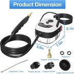 Handheld Steam Cleaner, 2500W Hand-Held High Pressure Portable Cleaning Machine with 3 Brush, High Temperature Steamer for Home Use, Kitchen, Furniture, Bathroom, Car (White)