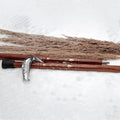 Deluxe Walking Sticks | Rosewood Crafted Cane with Solid Brass Chrome Decorative Bars | Nagina International
