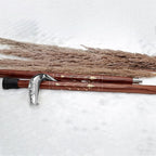 Deluxe Walking Sticks | Rosewood Crafted Cane with Solid Brass Chrome Decorative Bars | Nagina International