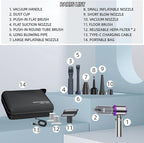 Handheld Car Vacuum Cleaner, 21000PA Rechargeable High Power Cordless Mini Vacuum Cleaner and Blower 4-in-1 with 3 Gear, Vacuum with Brushless Motor for Car, Home, Office, PC