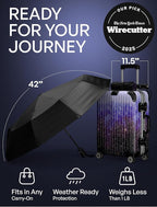 REPEL Windproof Travel Umbrella - Compact & Withstands Winds up to 85MPH , Strongest Premium Auto Folding Umbrella for Rain and Sun - Durable, Light & Portable for Women & Men , Fits Backpack & Cars