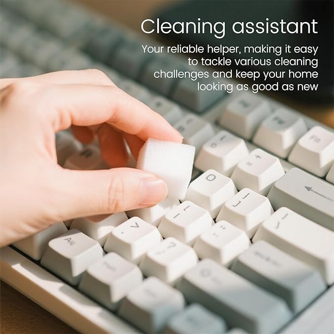 16x8x2cm 40PCS (32 Small Pieces of Each Pack) Melamine Sponge Magic Eraser Sponge in Bulk Small Cleaner Pads Melamine Pads for Dishes Cleaning Eraser for Kitchen, Bathroom, Toilet