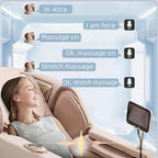 MassaMAX MT339 4D Massage Chair, Full Body Shiatsu Recliner with Electric Extendable Footrest, Zero Gravity, SL Track, Deep Yoga Stretch, 15 Modes, AI Voice Control, Foot Rollers, and Heating (Golden)