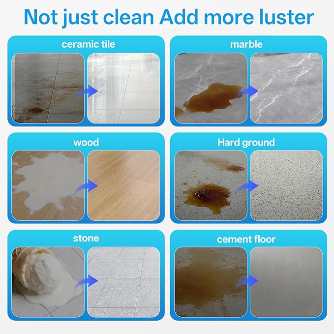 2.5L Floor Cleaning Solution Compatible with Roborock/Eufy/iRobot/Ecovacs/Dreame/Shark, Fragrance Deodorization, Deep Cleans for Multiple Hard Floors (2.5 Liter, 【Fresh Ocean】)