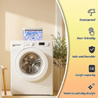 Laundry Pod Holder with Lid - Sealed Automatic Pop-Up Dispenser, 94oz/115 Pod Capacity, ABS/PP Durable Container for Laundry Room Organization, Multi-Purpose for Detergent Powder/Dryer Sheets